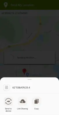 Send My Location android App screenshot 2